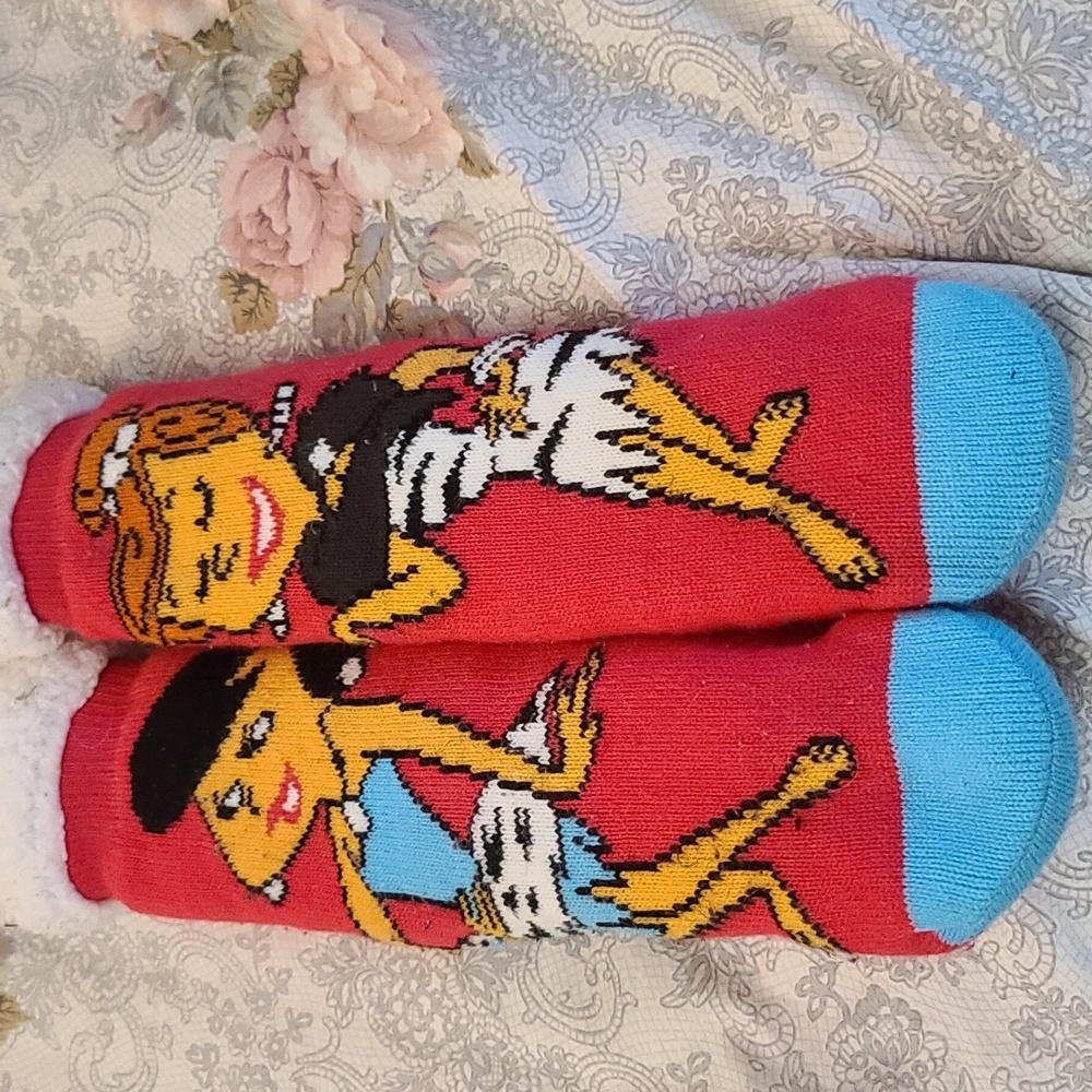 Fleece Lined Slipper Socks from The Flintstones